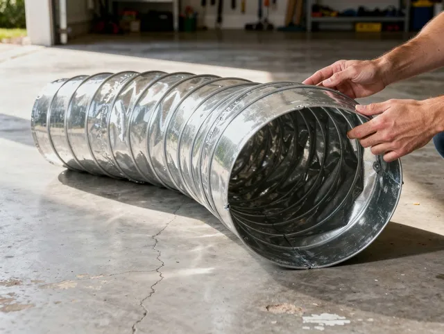 Savannah Dryer Vent Cleaning specialist using advanced equipment for thorough duct cleaning in Savannah
