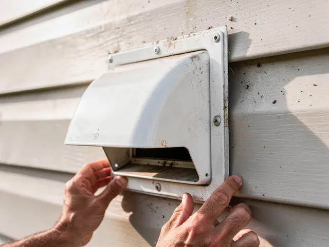 Savannah Dryer Vent Cleaning technician delivering thorough residential dryer vent cleaning service in Savannah